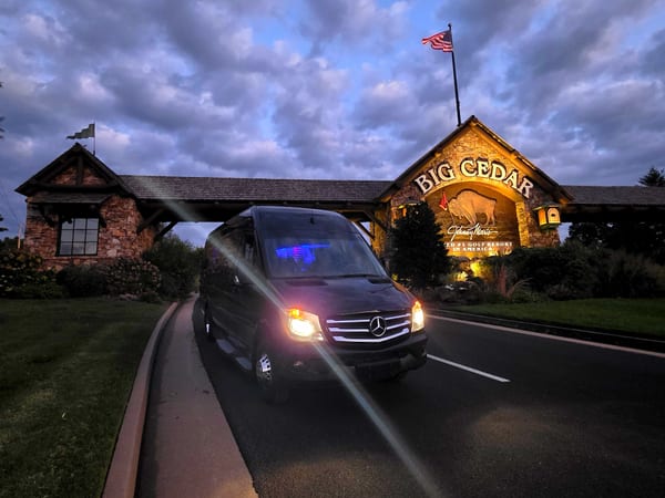 Sprinter at Entrance To Big Cedar Golf Courses
